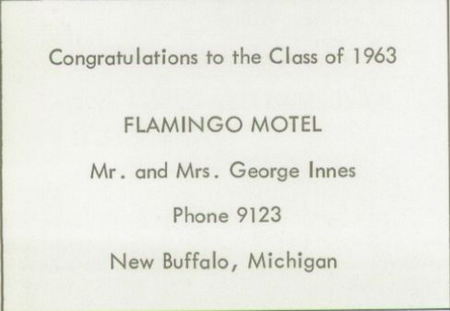 Flamingo Motel - Old Yearbook Ad